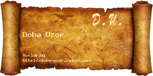 Doba Uzor névjegykártya